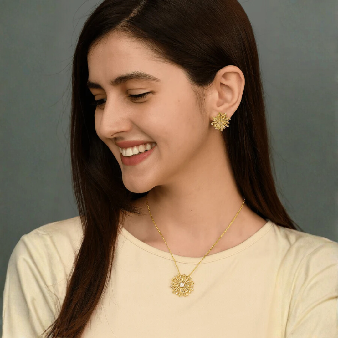Sunburst Radiant Necklace Set