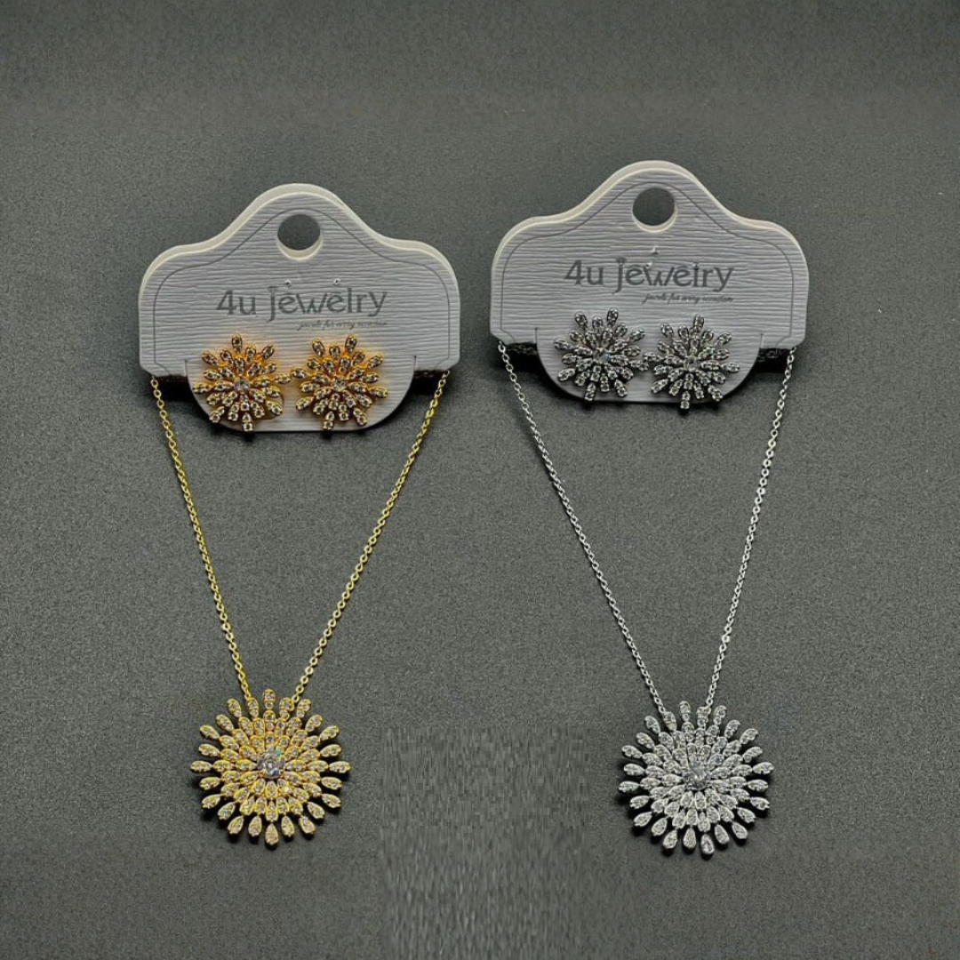 Sunburst Radiant Necklace Set