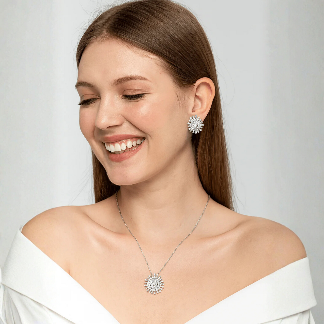 Sunburst Radiant Necklace Set